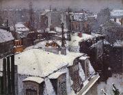 Snow-s housetop Gustave Caillebotte